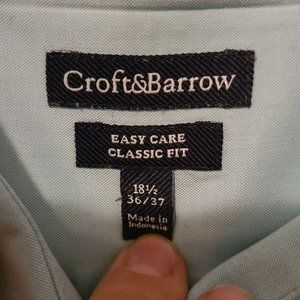 Croft & Barrow Men's Easy Care Classic Fit Light Blue Button-Down